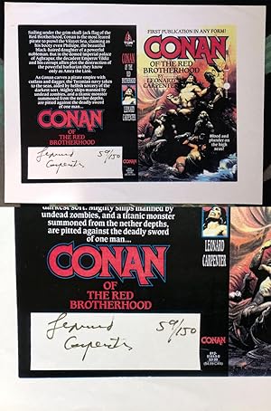 Conan of the Red Brotherhood (Cover print, signed and limited)