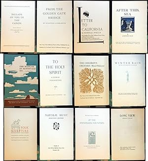 California Poetry Folios (Book Club of California 1-12 1947)
