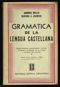 gramatica de la lengua castellana andres bello