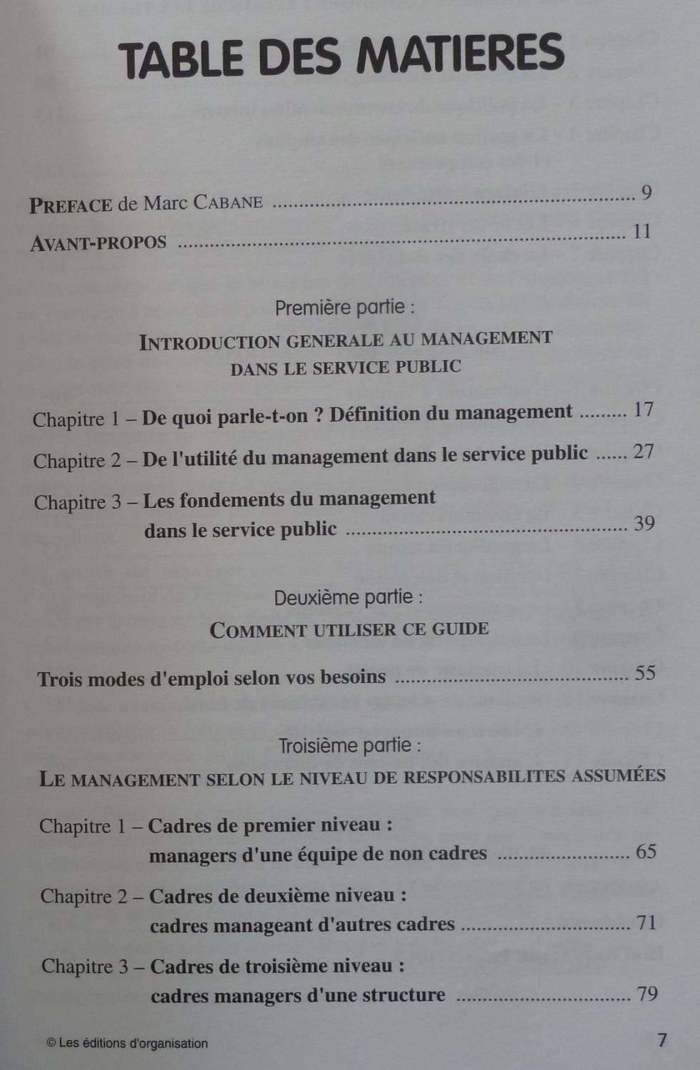 ... GUIDE DU MANAGEMENT DANS LE SERVICE PUBLIC: ALECIAN SERGE / DOMINIQUE FOUCHER ...