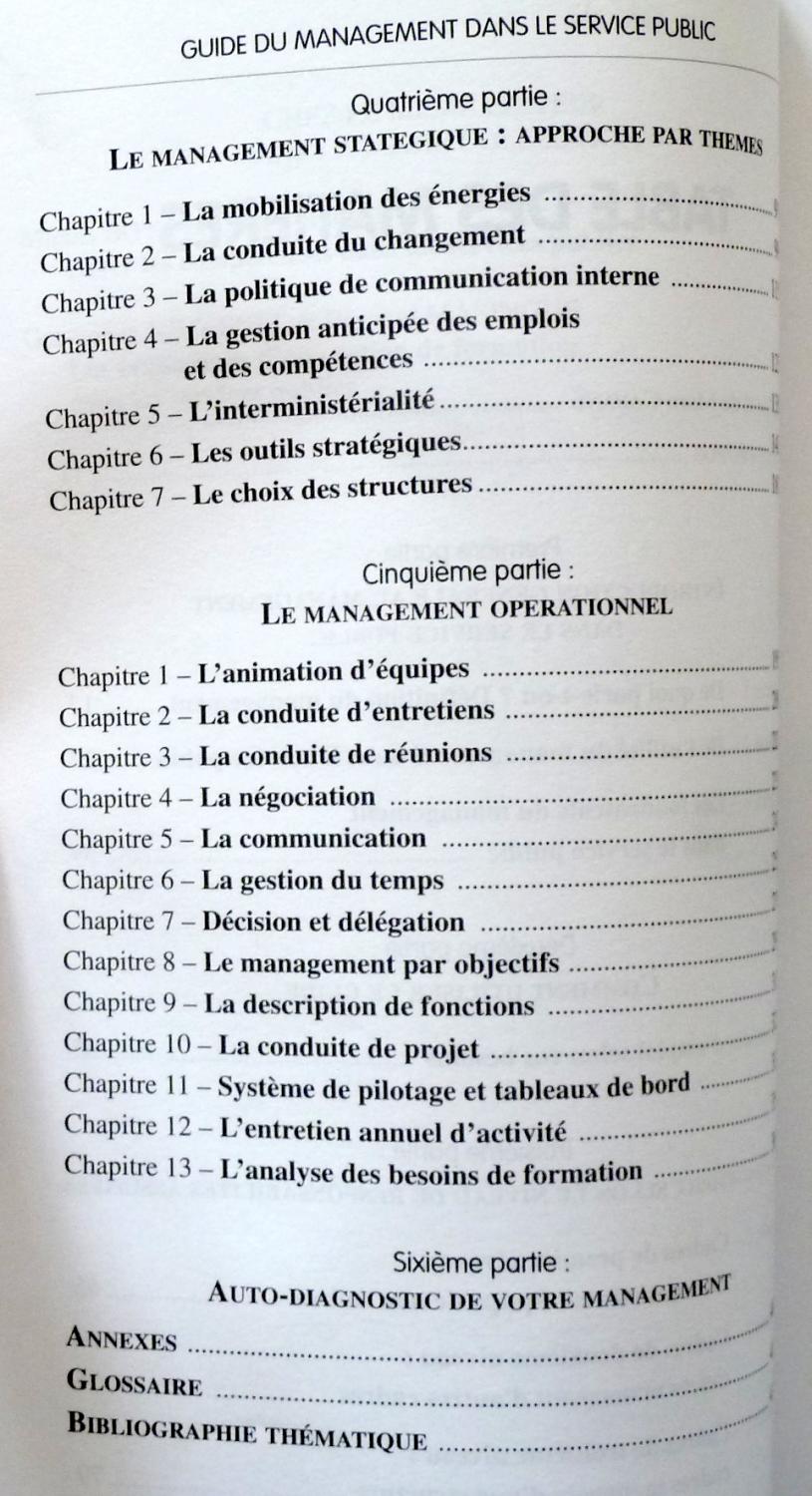 ... GUIDE DU MANAGEMENT DANS LE SERVICE PUBLIC: ALECIAN SERGE / DOMINIQUE FOUCHER