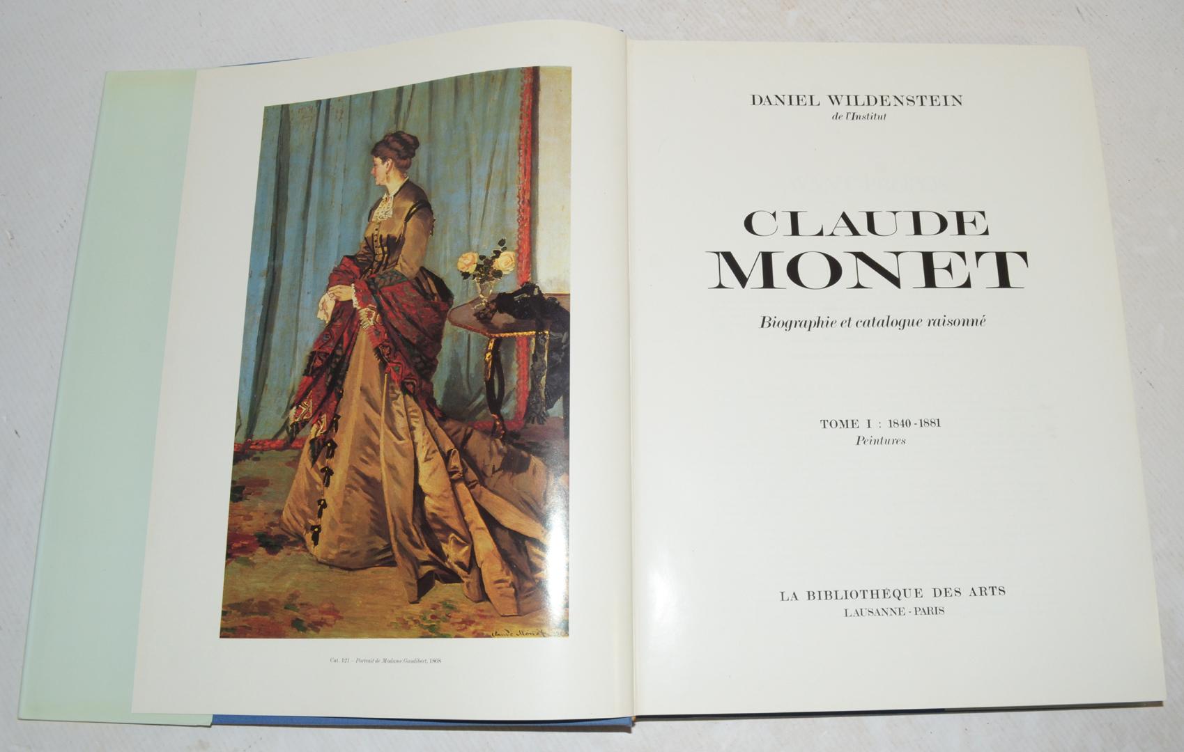 MONET C. CLAUDE MONET - Biographie et Catalogue Raisonné Vol 1-4.