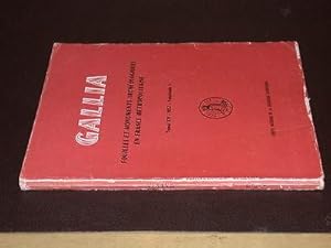 Gallia. Fouilles et monuments archéologiques en france métropolitaine. Tome XV Fascicule 1. 1957