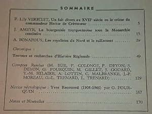 Revue Du Nord. Tome XLVII. Janvier-Mars 1965. N° 184