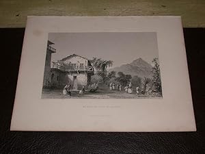 GRAVURE 1837. Mr. BARKER'S VILLA AT SUADEAH