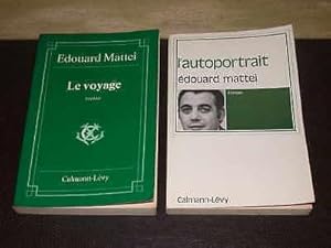 LOT DE 2 LIVRES DE EDOUARD MATTEI. LE VOYAGE&L'AUTOPORTRAIT Avec dédicaces