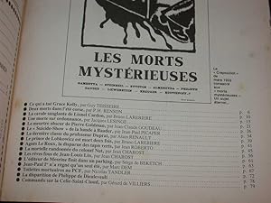 Le Crapouillot : Les morts mystérieuses. N° 86