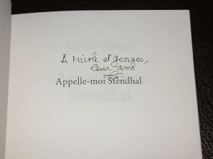 Appelle-moi Stendhal - Avec envoi de l'auteur