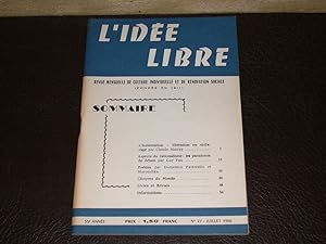 Revue "L'idée libre" n° 27. Juillet 1966