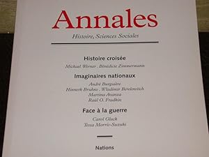 Revue "Annales" Histoire, Sciences Sociales. Janvier-Février 2003