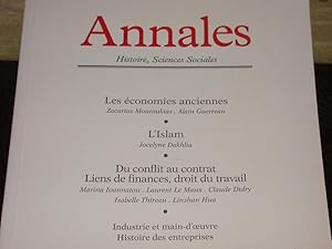 Revue "Annales" Histoire, Sciences Sociales