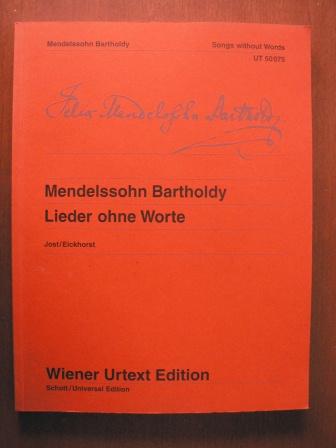 Lieder ohne Worte - Songs without Words: Nach Autografen, Abschriften und Erstausgaben. - Felix Mendelssohn Bartholdy/Christa Jost