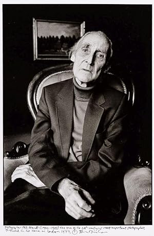 Bill Brandt - photographed in his home in London in 1977.