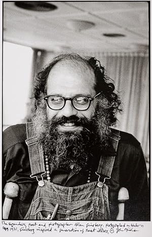 The Legendary poet and photographer "Allen Ginsberg" - photographed in London, 1971.