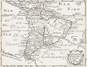 Vintage Maps of South America: "Amerique Meridionale" [showing Central America and South America ...