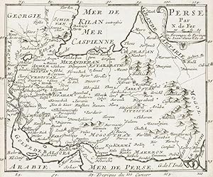 Vintage Map of Iran / Persia: "Perse" [showing the whole of Iran from the Caspian Sea to the Gulf...