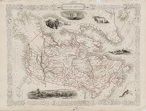 British America (meaning CANADA) - with Vignettes and illustrations of Esquimaux [Sic] (Inuit), P...