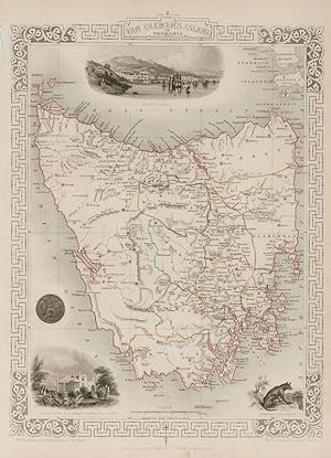 Van Diemen's Land or Tasmania with beautiful Vignettes and illustrations of Hobart Town, Residenc...