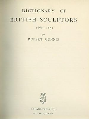 Dictionary of British Sculptors 1660-1851.