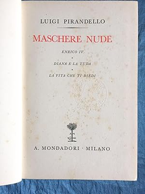 Maschere nude. Volume secondo - Luigi Pirandello - Libro 