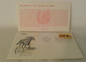 Postage Stamp Horse Racing, U.S. Postage 10 Cents. First Day of Issue.