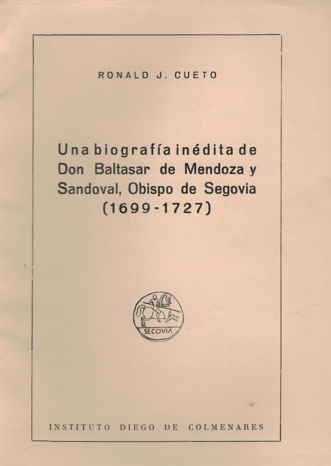 Resultado de imagen de Baltasar de Mendoza y Sandoval