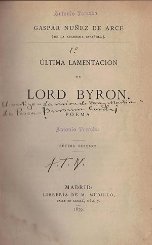 Lord Byron Poemas Cortos  Texto De Amor