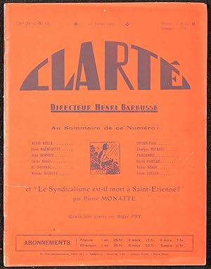 Clarté, revue dirigée par Henri Barbusse