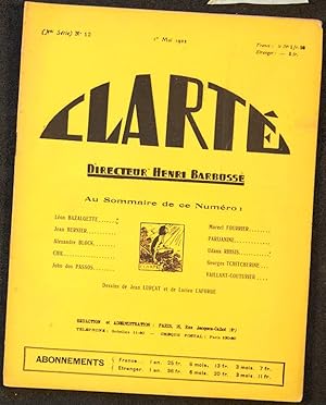 Clarté, revue dirigée par Henri Barbusse