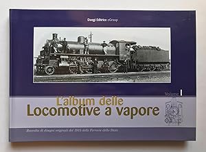 L'Album delle Locomotive a Vapore - Raccolta di disegni originali del 1915 delle Ferrovie dello S...