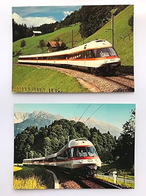 2 Postacard / Cartolina. Ferrovie Germaniche. Treno ET 403