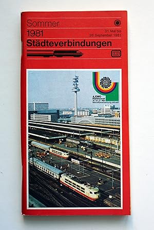 Ferrovie - Orario pocket. DB Stadteverbindungen Sommer 1981