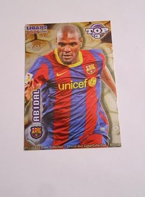 CROMO ERIC ABIDAL. F.C. BARCELONA. LIGA 2012. MUNDICROMO. TDKP8