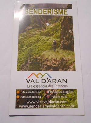 FOLLETO DE TURISMO DESPLEGABLE. SENDERISMO POR EL VALLE DE ARAN. VAL D'ARAN. TDKP8