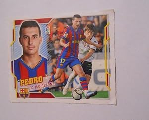 CROMO PEDRO RODRIGUEZ. F.C. BARCELONA. LIGA 2010/2011. EDICIONES ESTE. TDKP8