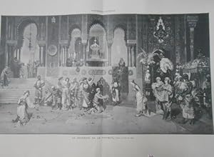 LA RECEPCION DE LA FAVORITA. CUADRO DE FRANCISCO BEDA. LA ILUSTRACION ARTISTICA. TDKPR1