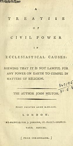 Treatise of Civil Power