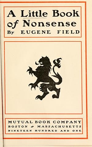 Book Of Nonsense Seller Supplied Images Abebooks - 