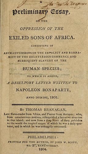 Preliminary Essay Oppression Exiled Sons Africa Abebooks A Preliminary Essay On The Oppression Of Branagan Thomas Essay On Newspaper In Hindi also Examples Thesis Statements Essays Buy Scientific Literature Review