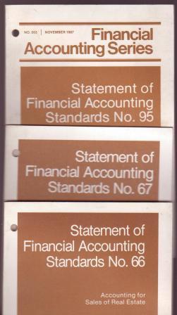 Statement of Financial Accounting Standards No. 66; No. 67; No. 95