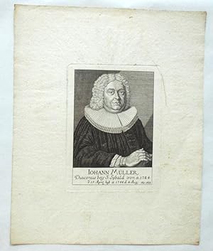 Iohann Müller, Diaconus bey S. Sebald von a.1724 d.15. Apr. bis a.1744 d. 4.Aug.