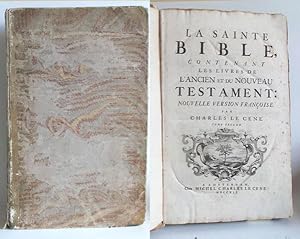 La Sainte Bible, contenant les livres de l'Ancien et du Nouveau Testament: Nouvelle version franç...