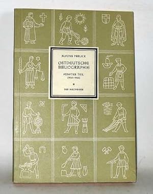 Ostdeutsche Bibliographie. Fünfter Teil (1961-1963). Verzeichnis der von 1961-1963 erschienenen s...