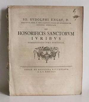 De Honorificis Sanctorum Iuribus Commentatio Iuris Pontificii.