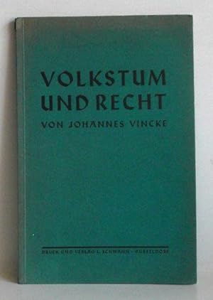 Volkstum und Recht aus kirchenrechtlicher Sicht. -(= Forschungen zur Volkskunde, Heft 28).