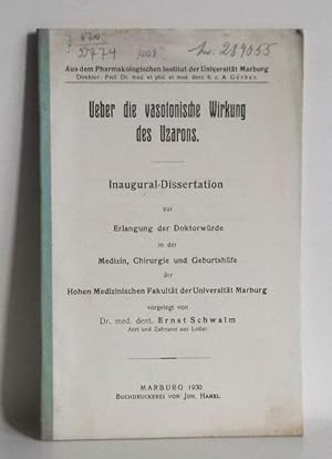 Über die vasotonische Wirkung des Uzarons - Dissertation.