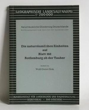 Die naturräumlichen Einheiten auf Blatt 162 Rothenburg ob der Tauber.