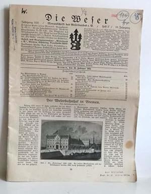 Die Weser. Monatsschrift des Weserbundes e. V. Heft 2, 10. Jahrgang, Jahrgang 1931.