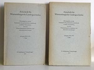 Zeitschrift für Württembergische Landesgeschichte Jahrgang XXX, 1971. 1. Heft / 2. Heft