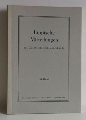 Lippische Mitteilungen zur Geschichte und Landeskunde - Band 34.